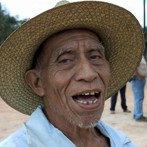 A farmer in southwest Yucatan has tended his milpa, growing corn and beans, nearly all of this long life. <a href=></a>