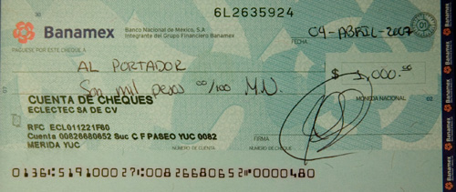 How to write a cheque hsbc mexico